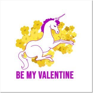 Valentine Unicorn Posters and Art